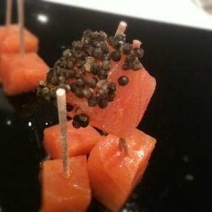 saumon caviar