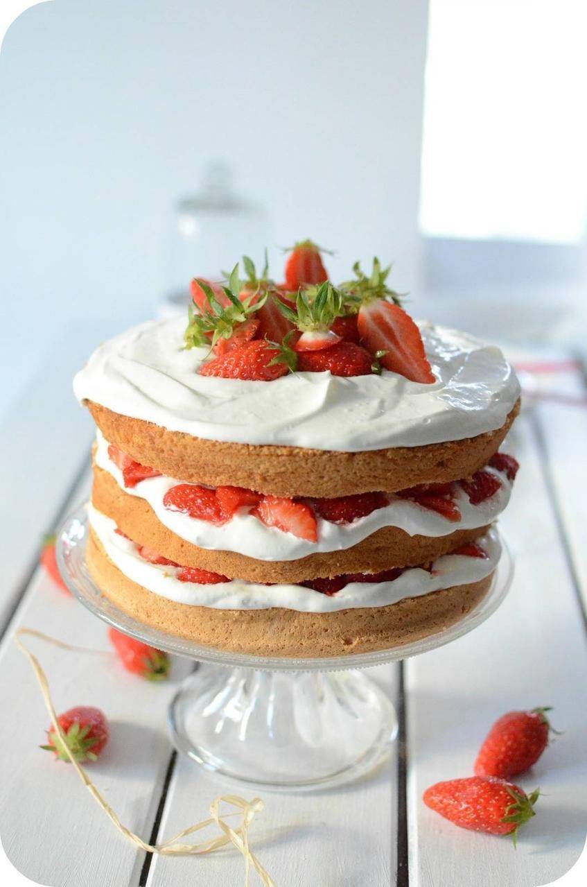 Layer Cake crème mascarpone et fraise
